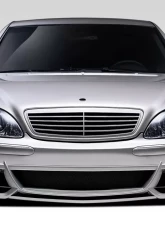 2000-2002 Mercedes S Class W220 Duraflex W-3 Front Bumper Cover - 1 Piece                                     - 108810 - Image 5