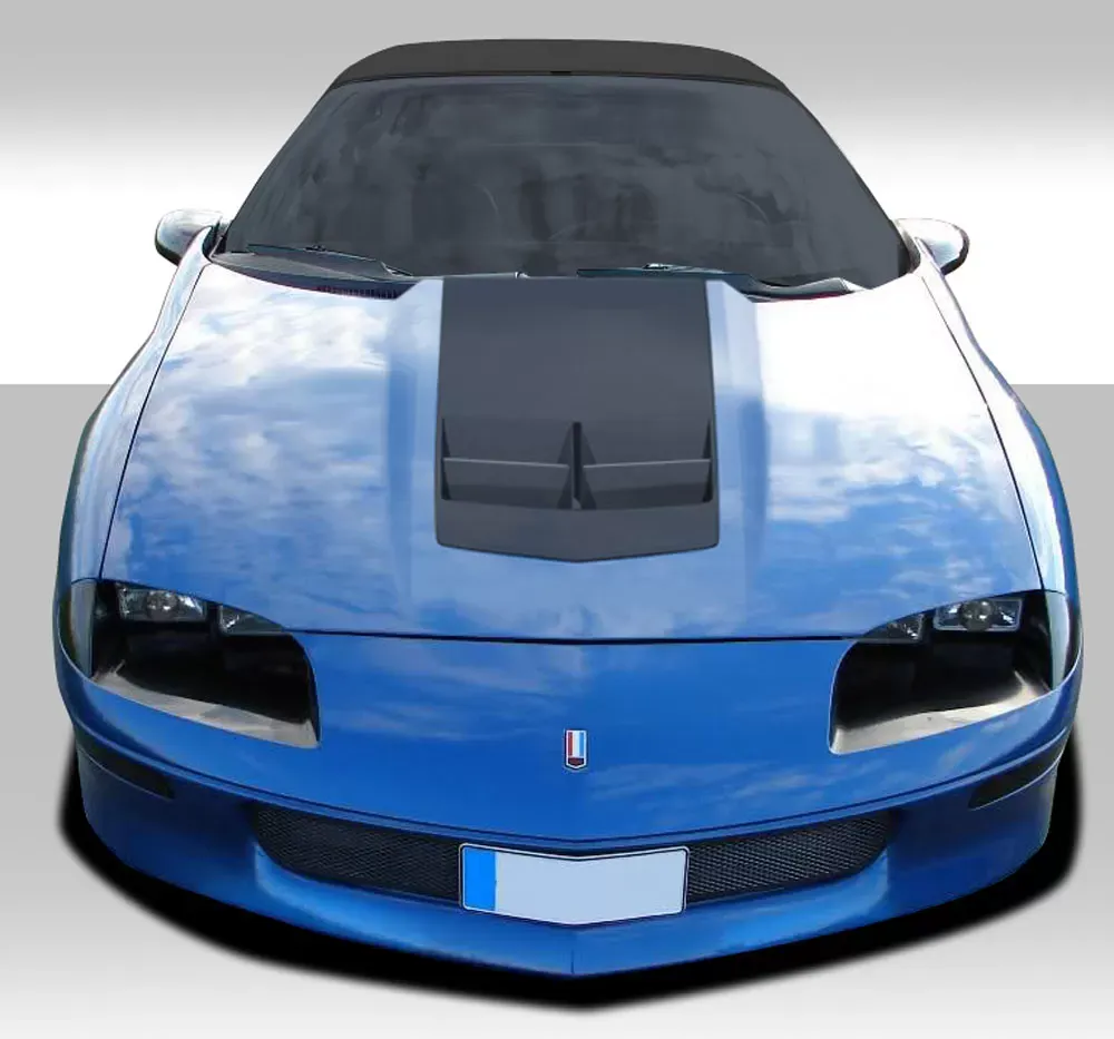 CLADDA☆HOOD SHAPE OPS Duraflex® 116895 - Rage Style Fiberglass Hood (Unpainted)