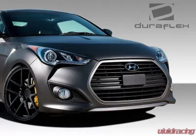 2012-2017 Hyundai Veloster Duraflex Turbo Look Front Bumper Cover - 1 Piece - 108845
