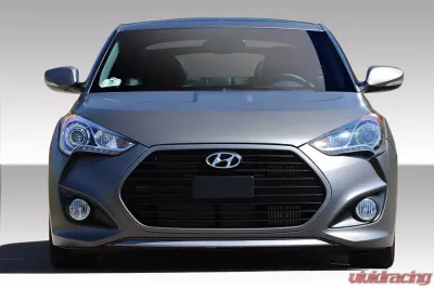 2012-2017 Hyundai Veloster Duraflex Turbo Look Front Bumper Cover - 1 Piece - 108845