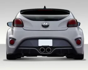 2012-2017 Hyundai Veloster Duraflex Turbo Look Rear Bumper Cover - 1 Piece