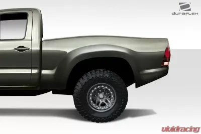 2005-2015 Toyota Tacoma Duraflex Off Road 6" Bulge Trophy Truck Bedsides Rear Fenders (long bed) - 2 Piece - 108887