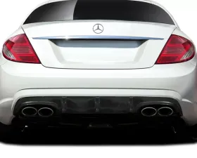 2007-2009 Mercedes CL63 W216 Black Series Carbon AF-1 Rear Diffuser ( CFP ) - 1 Piece