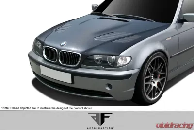 2002-2005 BMW 3 Series E46 4DR Carbon AF-2 Hood ( CFP ) - 1 Piece - 108935