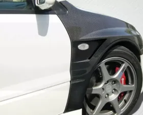 2003-2006 Mitsubishi Lancer Evolution 8 9 Carbon Creations Vented Fenders - 2 Piece