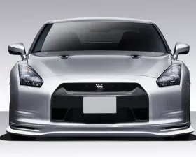 2009-2011 Nissan GT-R R35 Eros Version 5 Front Lip Under Spoiler Air Dam - 1 Piece