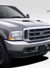 1999-2007 Ford Super Duty F250 F350 F450 F550 / 2000-2005 Ford Excursion Duraflex CVX Version 2 Hood - 1 Piece                                     - 109248 - Image 2