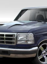 1992-1996 Ford F-150 / Bronco Duraflex CVX Hood - 1 Piece                                     - 109251 - Image 8