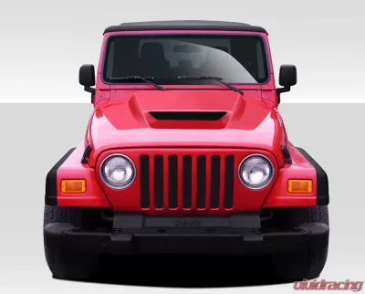 1997-2006 Jeep Wrangler Duraflex CVX Hood (non highline fenders) - 1 Piece - 109257