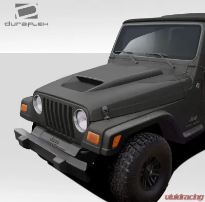 1997-2006 Jeep Wrangler Duraflex CVX Hood (non highline fenders) - 1 Piece - 109257
