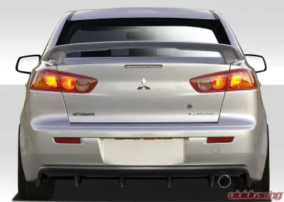 2008-2017 Mitsubishi Lancer 4DR Duraflex M Power Rear Diffuser - 1 Piece - 109290