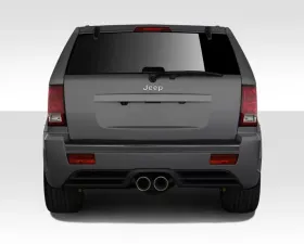2005-2010 Jeep Grand Cherokee Duraflex SRT Look Rear Bumper Cover - 1 Piece