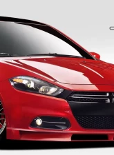 2013-2016 Dodge Dart Duraflex Racer Front Lip Under Spoiler Air Dam - 1 Piece                                     - 109329 - Image 2