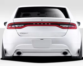 2013-2016 Dodge Dart Duraflex Racer Rear Lip Under Spoiler Air Dam (dual exhaust) - 1 Piece
