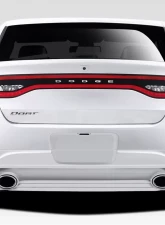 2013-2016 Dodge Dart Duraflex Racer Rear Lip Under Spoiler Air Dam (dual exhaust) - 1 Piece                                     - 109331 - Image 5