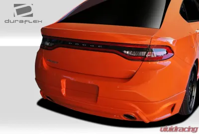 2013-2016 Dodge Dart Duraflex Racer Rear Lip Under Spoiler Air Dam (dual exhaust) - 1 Piece - 109331