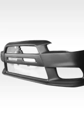 2008-2017 Mitsubishi Lancer Duraflex Evo X V3 Front Bumper Cover - 1 Piece                                     - 109413 - Image 4