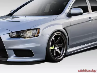 2008-2017 Mitsubishi Lancer Duraflex Evo X V3 Fenders - 2 Piece - 109416