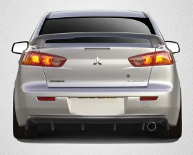 2008-2017 Mitsubishi Lancer 4DR Carbon Creations M Power Rear Diffuser - 1 Piece