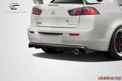 2008-2017 Mitsubishi Lancer 4DR Carbon Creations M Power Rear Diffuser - 1 Piece - 109421