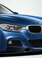 2012-2018 BMW 3 Series F30 M Sport Carbon Creations Eros Version 1 Front Lip Under Air Dam Spoiler - 1 Piece                                     - 109439 - Image 2