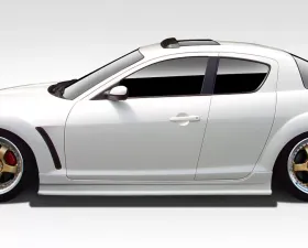 2004-2011 Mazda RX-8 Duraflex Type F Side Skirt Rocker Panels - 2 Piece