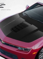 2010-2015 Chevrolet Camaro Carbon Creations Dritech Z28 Look Hood - 1 Piece                                     - 109491 - Image 3