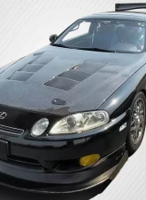 1992-2000 Lexus SC Series SC300 SC400 Carbon Creations TS-1 Hood - 1 Piece                                     - 109493 - Image 8