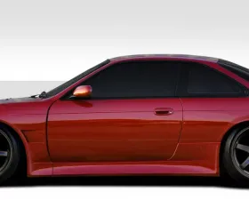 1995-1998 Nissan 240SX S14 Duraflex V-Speed Wide Body Side Skirt Rocker Panels - 2 Piece