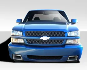 2003-2006 Chevrolet Silverado 2002-2006 Chevrolet Avalanche ( without cladding ) Duraflex SS Look Front Bumper Cover - 1 Piece