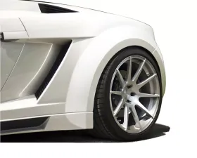 2004-2008 Lamborghini Gallardo AF-1 Wide Body Rear Fender Flares ( GFK ) - 2 Piece