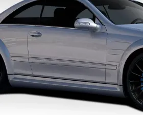 2003-2009 Mercedes CLK W209 Duraflex Black Series Look Wide Body Side Skirt Rocker Panels - 2 Piece