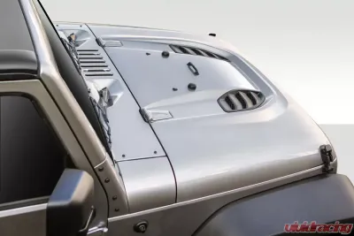 2007-2018 Jeep Wrangler Duraflex Power Dome Hood - 1 Piece - 109692