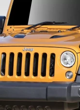 2007-2018 Jeep Wrangler Duraflex Power Dome Hood - 1 Piece                                     - 109692 - Image 2