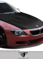 2004-2010 BMW 6 Series M6 E63 E64 Carbon AF-1 Hood ( CFP ) - 1 Piece                                     - 109741 - Image 2