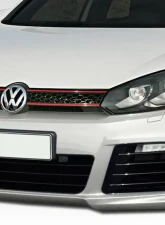 2010-2014 Volkswagen Golf GTI Jetta Sportwagen Duraflex R Look Front Bumper Cover - 1 Piece                                     - 107532 - Image 2