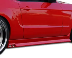 2005-2014 Ford Mustang Duraflex Racer 3 Side Skirts Rocker Panels - 2 Piece