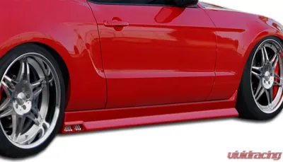 2005-2014 Ford Mustang Duraflex Racer 3 Side Skirts Rocker Panels - 2 Piece - 105990