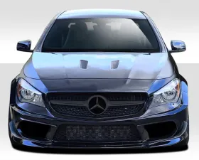 2014-2015 Mercedes CLA Class Duraflex Black Series Look Wide Body Front Bumper Cover - 7 Piece