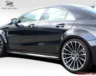 2014-2015 Mercedes CLA Class Duraflex Black Series Look Wide Body Side Skirt Rocker Panels -2 Piece - 112012