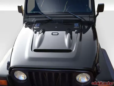 1997-2006 Jeep Wrangler Duraflex Heat Reduction Hood (fits all models without highline fenders) - 1 Piece - 112018