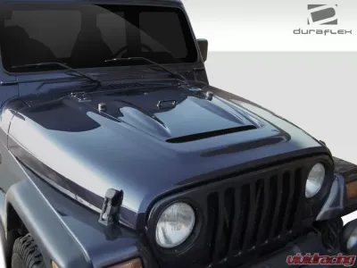 1997-2006 Jeep Wrangler Duraflex Heat Reduction Hood (fits all models without highline fenders) - 1 Piece - 112018