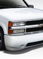 1988-1999 Chevrolet GMC C Series / K Series Pickup 1992-1999 Tahoe Yukon Suburban F/S Duraflex Denali Look Front Bumper Cover - 1 Piece                                     - 112047 - Image 2