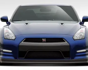 2009-2016 Nissan GT-R R35 Duraflex OEM Facelift Look Conversion Front Bumper Cover - 1 Piece