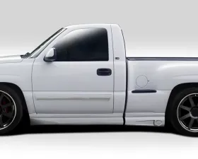 1999-2006 Chevrolet Silverado / 2000-2006 GMC Sierra Regular Cab Fleetside Stepside Duraflex BT-1 Side Skirt Rocker Panels - 4 Piece