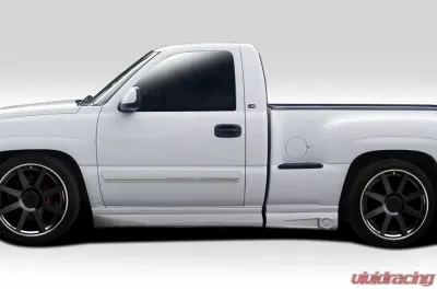1999-2006 Chevrolet Silverado / 2000-2006 GMC Sierra Regular Cab Fleetside Stepside Duraflex BT-1 Side Skirt Rocker Panels - 4 Piece - 112125