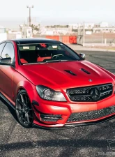2012-2014 Mercedes C Class W204 Duraflex Black Series Look Hood - 1 Piece                                     - 112200 - Image 3