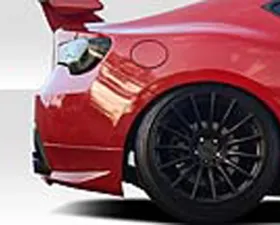 2013-2020 Scion FR-S Toyota 86 Subaru BRZ Duraflex Modellista Look Rear Add Ons Spat Extensions - 2 Piece