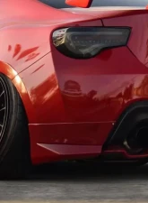 2013-2020 Scion FR-S Toyota 86 Subaru BRZ Duraflex Modellista Look Rear Add Ons Spat Extensions - 2 Piece                                     - 112205 - Image 3