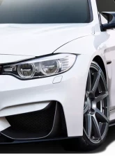 2014-2018 BMW M3 F80 2014-2020 M4 F82 F83 Duraflex M Performance Look Front Add Ons Spat Extensions - 2 Piece (S)                                     - 112215 - Image 2